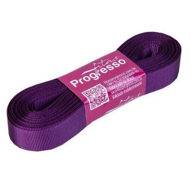 Imagem de Fita Gorgurão Progresso 15mm nº3 - 10m Cor 675 Violeta - 01 unidade - 