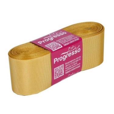 Imagem de Fita Gorgurão Progresso 38mm nº9 - 10m Cor 228 Ouro - 01 unidade - Fit