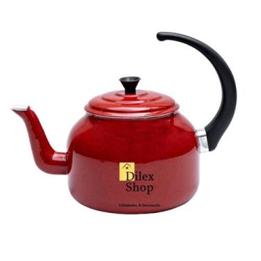 Imagem de Bule Chaleira Grande Fervedor Alumínio Para Chá Café Leite - DI ALUMIN