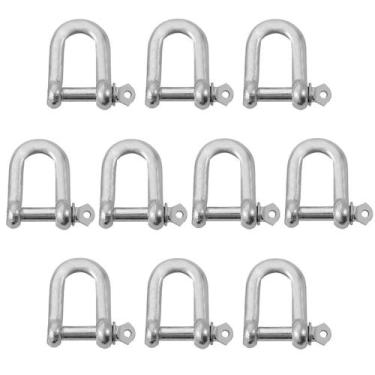 Imagem de Kit Manilha Reta Para Cabo De Aço 3/8'' 2,0004 (Com 10 Unidades) - Nor