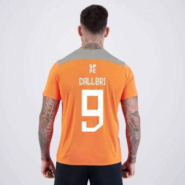 Imagem de Camisa São Paulo Calleri 9 Sampa Laranja - Braziline, M