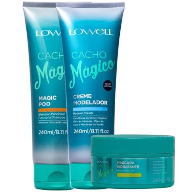 Imagem de Kit Lowell Cacho Mágico Shampoo 240ml + Creme Modelador 240ml  + Máscara 240g