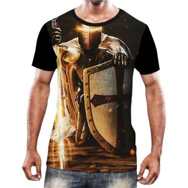 Imagem de Camisa Camiseta Cavaleiros Templários Cruzadas Armaduras 11 - Enjoy Sh