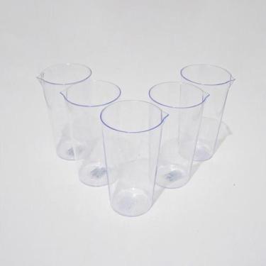 Imagem de Kit 10 Copos de Medida Acrílico Cristal 500ml Copo Medidor - Qualiplas