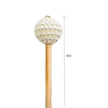 Imagem de 25 unidades Varetas Mini Bolinha de Pérolas - Casa das Essências SS, C