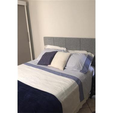 Imagem de Cabeceira Estofada Queen 8 Blocos Não é Segredo Cinza Claro 160x60