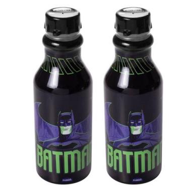 Imagem de Kit 2 Garrafas Infantil Hidratação com Tampa do Batman 500ml - Plasúti