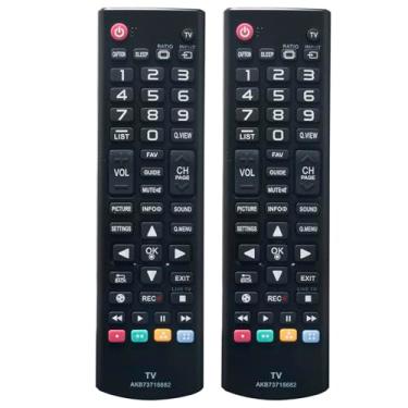 Imagem de 【Pacote com 2】 AKB73715682 Controle remoto de substituição compatível com LG LED LCD TV AKB73715608 55LN5500 42LN5300 60LN5400 60PN5000 32LN5300 39LN5300 42LNN5300 42LNN5300 5200 47LN5400 60PN5300