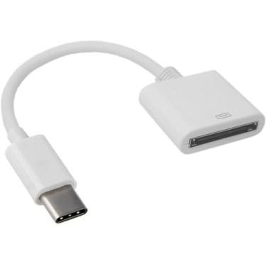 Imagem de Para Apple 30 pinos fêmea para USB 3.1 Tipo-C USB-C sincronização de dados cabo adaptador de carregamento para celular OTG cabos USB acessórios