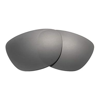 Imagem de NicelyFit Lentes de reposição polarizadas para óculos de sol Oakley Frogskins Lite com armação de vidro (preto)