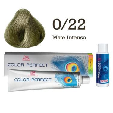 Imagem de Coloração Color Perfect 0/22 Mate Intenso + Ox 30  Wella - Wella Profe