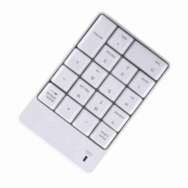 Imagem de 2,4 GHz de Teclado Numérico USB para Obter Uma Produtividade e Conectividade Aprimoradas (Branco)