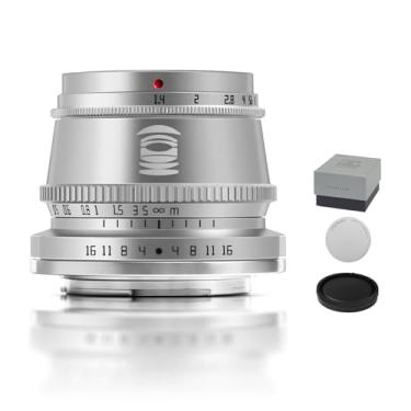 Imagem de TTArtisan Lente de câmera 35 mm F1.4 APS-C versão prata para câmeras Sony E Mount Like A5000、A6000、A6100、A6300、A6400、A6500、A6600、NEX-5、NEX-7…