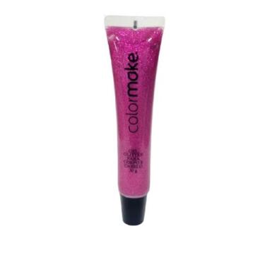 Imagem de Bisnaga Gel Glitter Para Rosto Corpo Cabelo Pink - 30g - Colormake
