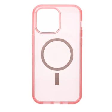Imagem de OtterBox Symmetry Series+ Capa com Magsafe para iPhone 14 PRO MAX (apenas) embalagem sem varejo - (rosa transparente translúcida)
