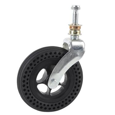 Imagem de Substituição de Roda de Carrinho de 6 Polegadas, Rodas de Galhos de Gole de Rodas de Borracha Macia Roda de Borracha, 75 Kg Rolamento de Carga TPE Swivels de Borracha
