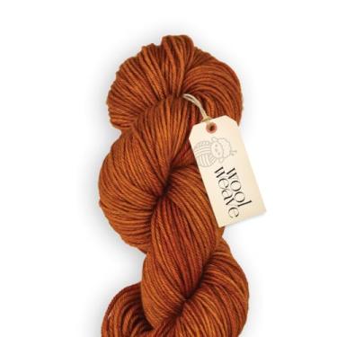 Imagem de Woolweave Fio penteado – 100% fio de lã merino extrafina para tricô e crochê – tingido à mão, ultramacio e quente – novelo de 100 g, 180 metros – lavável na máquina