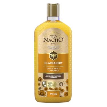 Imagem de Tío Nacho Shampoo Clareador Antiqueda Natural com Camomila e Geleia Real para Cabelos Claros ou com Mechas – Mais Brilho e Clareamento Natural 415ml