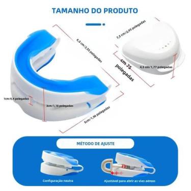 Imagem de Protetor Bucal Anti-Ronco Ajustável - Para Bruxismo e Dormir Melhor, U