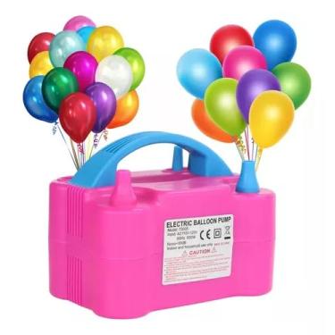 Imagem de Bomba Compressor Inflador Elétrico Encher Bolas Balão Bexigas Festas Eventos