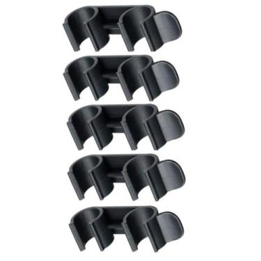 Imagem de Kit 5 Conector Presilha tubular Cadeira Iso Turim palito Plastica - Po