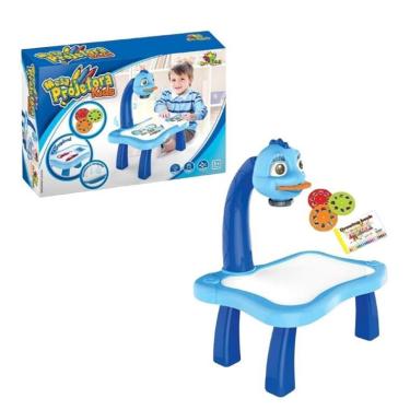 Imagem de Mini Projetor Desenhos Brinquedo Educativo Infantil Azul