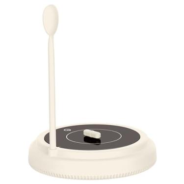 Imagem de Agitador Automático Agitador Magnético 2 Velocidades Agitador Automático Temporizador de 1/5 Min Placa de Agitação Magnética com Colher Magnética Recarregável Caneca de Café Pires para Fórmula Leite