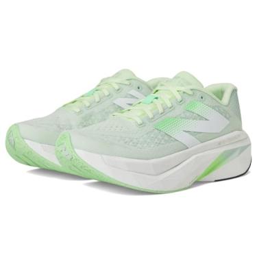 Imagem de New Balance FuelCell Supercomp Trainer V3 Tênis de corrida masculino, Água melão/cinza de argila/branco, 41