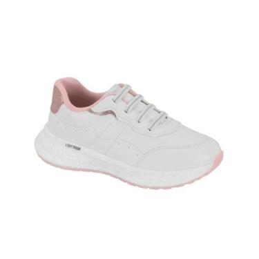Imagem de Tênis Menina Casual Molekinha Branco Confortavel 2580.102, 31, Branco,