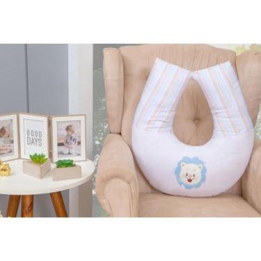 Imagem de Almofada Amamentação Amiguinhos Bordada para Bebê - Miguel Baby, Safar
