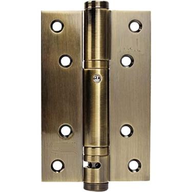 Imagem de Fabrico de hardware de bricolage dobradiças de mola de fecho automático automático de serviço pesado dobradiças de porta de aço inoxidável caldeira de corredor dobradiças - bronze