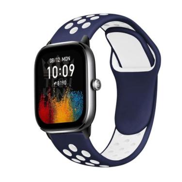 Imagem de Pulseira Furadinha Sport Amazfit Gts 4 Mini + Película 3d - TechKing, 