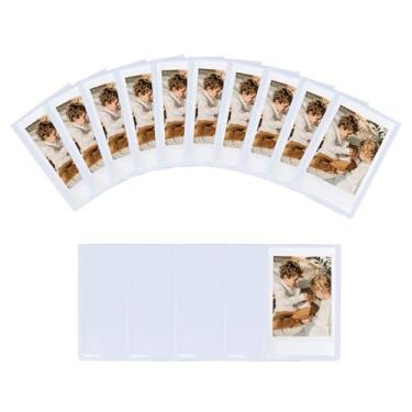 Imagem de Moldura magnética pequena 5 x 3, mini molduras magnéticas personalizadas para Fujifilm Instax Mini 12, 11, 99, 90, 40, 9, 8, 7 EVO, filmes de 7 cm, para imagens de 5,4 cm x 8,6 cm (15, branco)