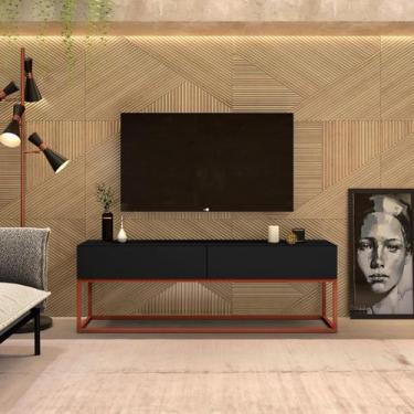 Imagem de Rack 140cm Industrial Vintage Base Metalon Cobre 4 Opções de Cores Exc