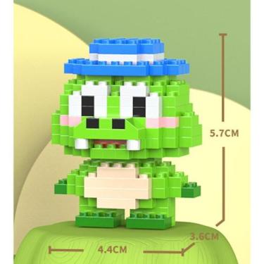 Imagem de Brinquedo Blocos de Montar Infantil Brinquedo Educativo Animais De Bri