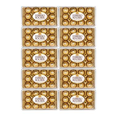 Imagem de Kit Com 10 Bombom Ferrero Rocher 12 Unidades