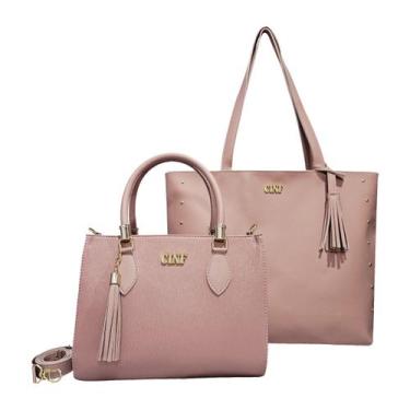 Imagem de Bolsa Sacola Grande + Transversal Média Kit Com 2 Peças - CF Ecommerce