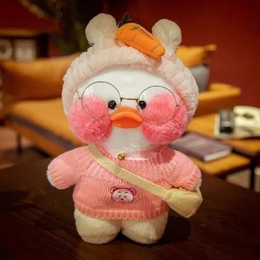 Imagem de Lalafanfan Pato de Pelúcia Amarelo 30cm, Brinquedo de Pelúcia, Pato de Pelúcia Kawaii (36)
