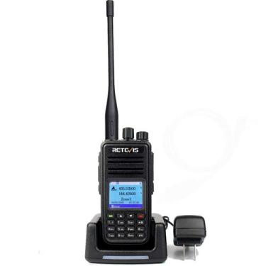 Imagem de Rádio Walkie Talkie Retevis RT3S DMR de banda dupla 2000mAh