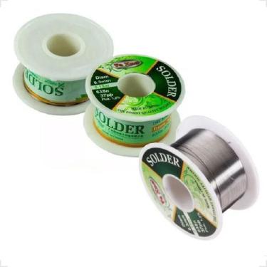 Imagem de Fio De Solda Estanho Carretel Profissional Yaxun 0.3mm 63sn 37pb Fluxo
