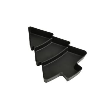 Imagem de 2 peças - Petiscos de frutas secas em grade de árvore de Natal frescos criativos para casa - [Preto]