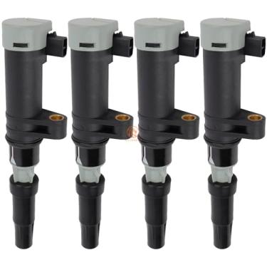 Imagem de HLZ PRODUCT Conjunto De 4 Bobinas Ignição Hlzproduct Compatível Com Nissan Aprio Platina Renault Scenic Ii Clio Duster Euro Kangoo Megane 1.6 2.0 L4, Substituição Para Uf653 7700107177