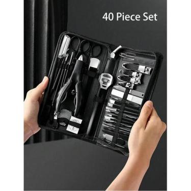 Imagem de Conjunto De Manicure E Pedicure Com Cortador De Unhas De Aço Inoxidáve