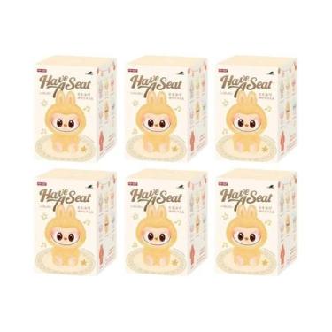 Imagem de Labubu Vinil Pelúcia Pingente Caixa Surpresa Figura De Ação Chaveiro P