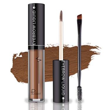 Imagem de YOLETO Gel Para Sobrancelhas À Prova D'Água - Máscara De Cílios Com Cor Marrom Escuro Aparência Natural, Fórmula Duradoura E Manchas Modelador Kit Pincel Primer