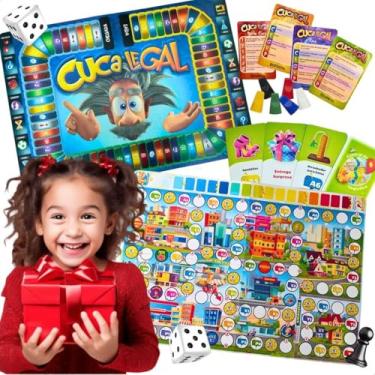 Imagem de Kit Jogos Educativos Infantis Cuca Legal Primeiro Ecommerce Tabuleiro Escolar Jogo de Perguntas Presente Dia das Crianças Aniversário Natal Menino Menina 7 8 9 10 anos Gincana Competição