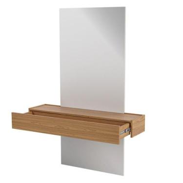 Imagem de Aparador Sala De Estar Suspenso Com Espelho 1 Gaveta Bari 155x110 D03 