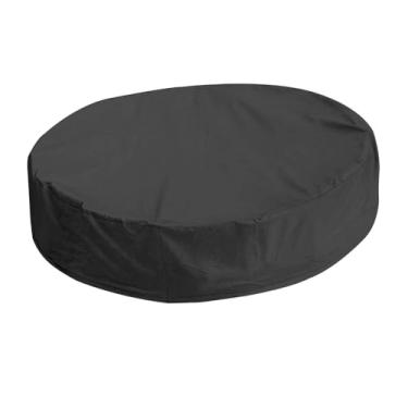 Imagem de MERIGLARE Capa de piscina redonda, proteção multifuncional para areia e brinquedos, longe de poeira e chuva, para praia, casa áreas externas, Preto