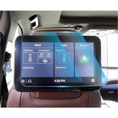 Imagem de CDEFG (2 peças de vidro temperado para 2021-2024 2025 GMC Yukon protetor de tela, tela traseira de mídia de TV DVD de 12,6 polegadas, acessórios Yukon Denali/Denali Ultimate Accessories