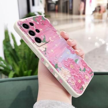 Imagem de Capa de celular com estampa de praia e flores para Samsung Galaxy S25 S24 S23 S22 S21 S20 S10 S10E Ultra Plus FE Note 20 Ultra 10 Plus, branca 1, para S24 Plus